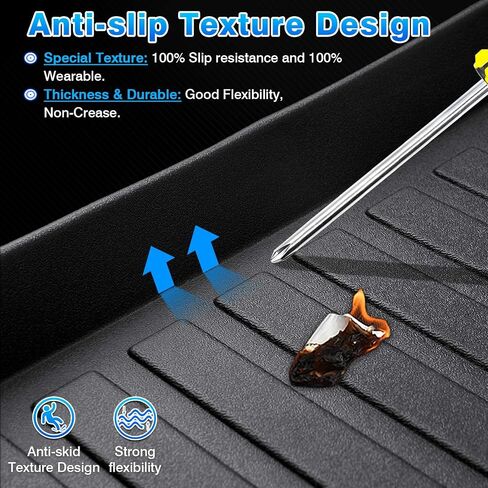 Cartist Cargo Liner Compatible with 2021 2022 2023 2024 Jeep Grand Cherokee L All Weather Rear Trunk Mat TPE (Behind The 2nd Row Seats)(Not Fit Grand Cherokee) in Saudi Arabia