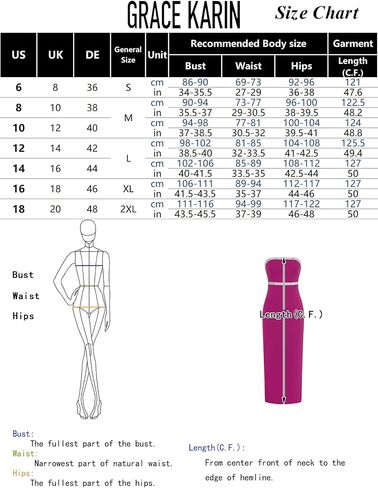 GRACE KARIN Womens Strapless Tube Dress Backless Bodycon Elegant Wedding Cocktail Party Maxi Long Dresses with Back Slit in Saudi Arabia