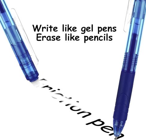 Sibba 8 Colors Retractable Erasable Gel Pens Clicker, 0.7 mm Bullet Tip Erasable Pens Make Mistakes Disappear, Premium Comfort Grip Fine Point Gel Pens for Drawing Crossword Puzzles & Writing Plan in Saudi Arabia
