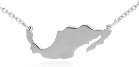 PEAS Fashion Jewelry Necklace Stainless Steel Mexico Map Pendant Necklace in Saudi Arabia