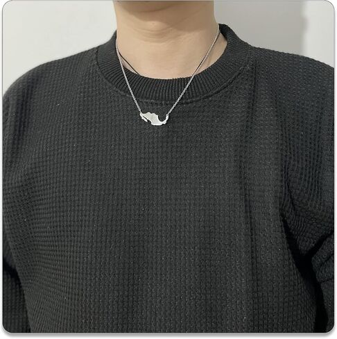 PEAS Fashion Jewelry Necklace Stainless Steel Mexico Map Pendant Necklace in Saudi Arabia