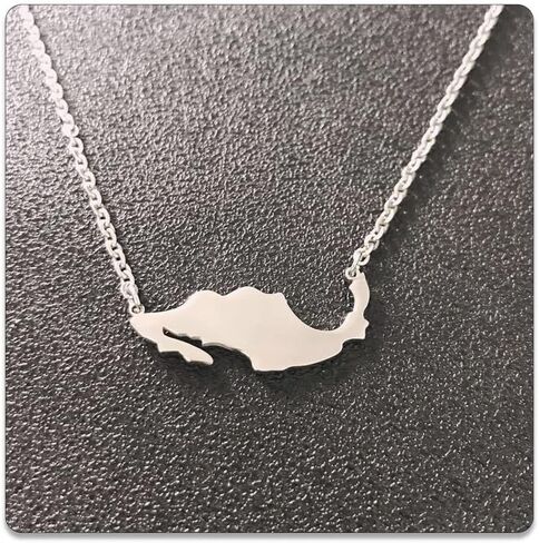 PEAS Fashion Jewelry Necklace Stainless Steel Mexico Map Pendant Necklace in Saudi Arabia