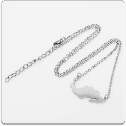 PEAS Fashion Jewelry Necklace Stainless Steel Mexico Map Pendant Necklace in Saudi Arabia