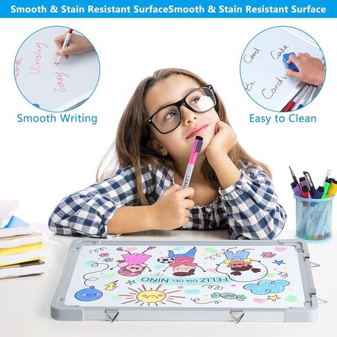 Weekly Dry Erase Board, 16"X12" Dry Erase White Board for Wall, Double-Side Small Weekly Calendar Whiteboard for Home, Office, School in Saudi Arabia