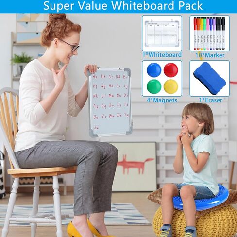 Weekly Dry Erase Board, 16"X12" Dry Erase White Board for Wall, Double-Side Small Weekly Calendar Whiteboard for Home, Office, School in Saudi Arabia