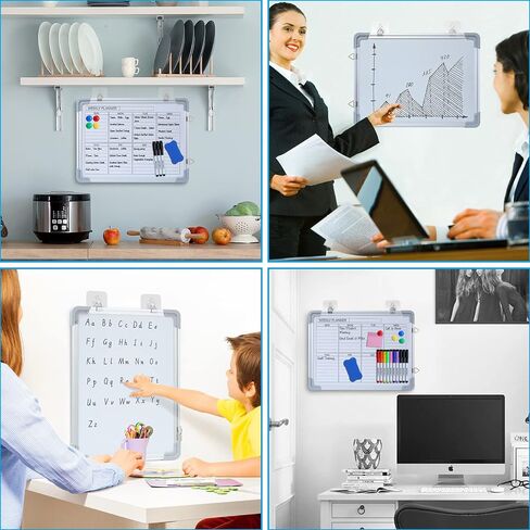 Weekly Dry Erase Board, 16"X12" Dry Erase White Board for Wall, Double-Side Small Weekly Calendar Whiteboard for Home, Office, School in Saudi Arabia