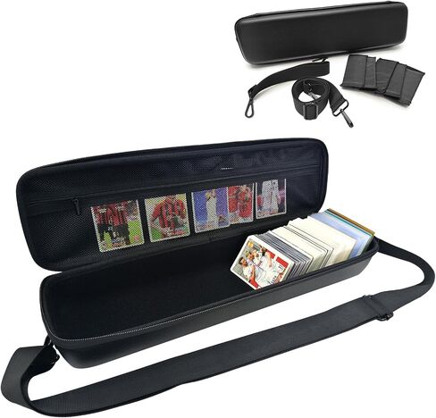 Card Case for MTG, Card Storage Deck Box for Trading Cards Holding 1350 Cards, PU Leather Playing Card Storage Case with Shoulder Strap for Magic The Gathering, TCG, Game Cards, Sports Cards in Saudi Arabia