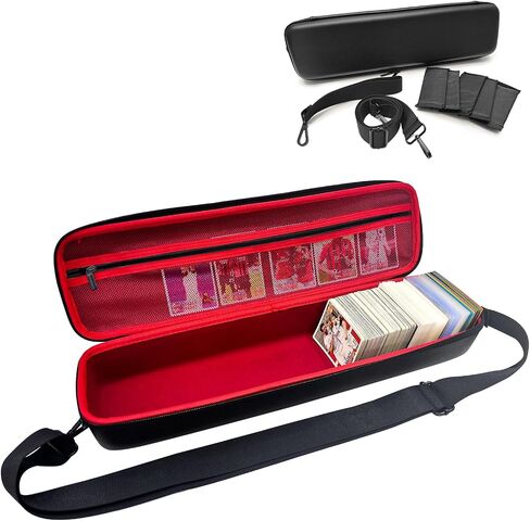 Card Case for MTG, Card Storage Deck Box for Trading Cards Holding 1350 Cards, PU Leather Playing Card Storage Case with Shoulder Strap for Magic The Gathering, TCG, Game Cards, Sports Cards in Saudi Arabia