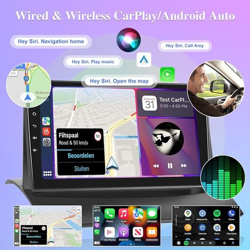 [4G+64G] راديو سيارة 8 كور لسيارة Ford Fiesta 2009 2010 2011 2012 2013 2014 - Android 13 شاشة تعمل باللمس Fiesta Stereo، DSP 32 EQ/IPS/Carplay/Android Auto/SWC/BT/WiFi + كاميرا احتياطية AHD in Saudi Arabia