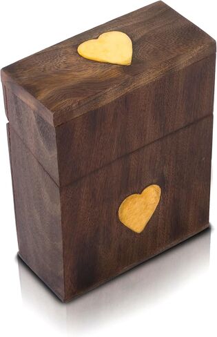 Birthday Gift Ideas Handcrafted Classic Wooden Playing Card Holder Deck Box Storage Case Organizer With Premium Quality 'Ace' Playing Cards Anniversary Housewarming Gift Ideas For Men & Women (Club) in Saudi Arabia