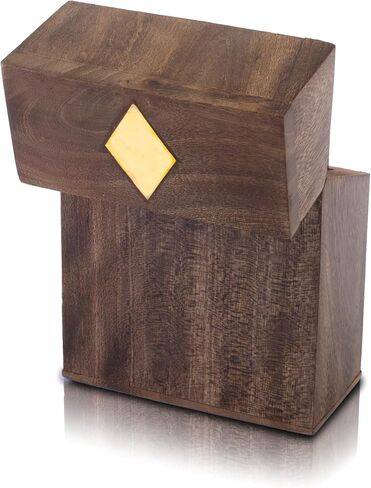 Birthday Gift Ideas Handcrafted Classic Wooden Playing Card Holder Deck Box Storage Case Organizer With Premium Quality 'Ace' Playing Cards Anniversary Housewarming Gift Ideas For Men & Women (Club) in Saudi Arabia