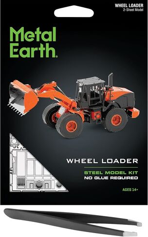 Metal Earth Fascinations Wheel Loader 3D Metal Model Kit Bundle with Tweezers in Saudi Arabia