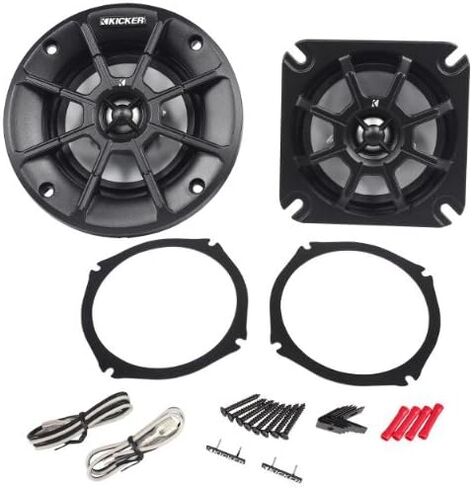 KICKER Pair 40PS44 4" 60W 4 Ohm ATV/Motorcycle Speakers Fits Honda Goldwing PS4 in Saudi Arabia