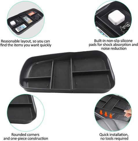 لدرج منظم وحدة التحكم المركزية Benz EQE EQS، صندوق تخزين مسند الذراع متوافق مع مرسيدس بنز EQE350 EQE350+ EQE500 EQS 400 450+ 580 AMG 2023+ ملحق داخلي in Kuwait