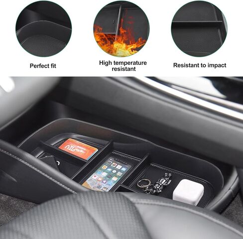 لدرج منظم وحدة التحكم المركزية Benz EQE EQS، صندوق تخزين مسند الذراع متوافق مع مرسيدس بنز EQE350 EQE350+ EQE500 EQS 400 450+ 580 AMG 2023+ ملحق داخلي in Kuwait