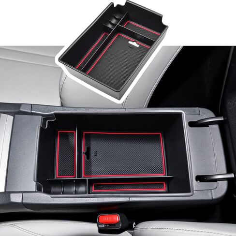 صينية تنظيم وحدة التحكم المركزية EDBETOS متوافقة مع ملحقات Hyundai Sonata 2020 2021-2022 2023 محدودة على شكل حرف N صندوق تخزين ثانوي لمسند الذراع الداخلي مادة ABS، زخرفة سوداء in Kuwait