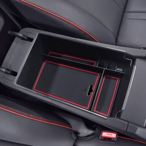 صينية تنظيم وحدة التحكم المركزية EDBETOS متوافقة مع ملحقات Hyundai Sonata 2020 2021-2022 2023 محدودة على شكل حرف N صندوق تخزين ثانوي لمسند الذراع الداخلي مادة ABS، زخرفة سوداء in Kuwait