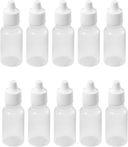 24pcs 5ml Empty Plastic Dropper Bottle/Eye Dropping Bottles Squeezable Eye Liquid Dropper(5ml) in Kuwait