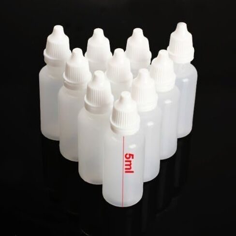 24pcs 5ml Empty Plastic Dropper Bottle/Eye Dropping Bottles Squeezable Eye Liquid Dropper(5ml) in Kuwait