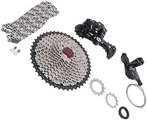 12 Speed Derailleur Groupset,4pc Mountain Bike 12 Speed Groupset Shifter Rear Derailleur 11?46T Cassette and Chain Kit Fit for Mountain Bike, Road , MTB, BMX Riding in Saudi Arabia