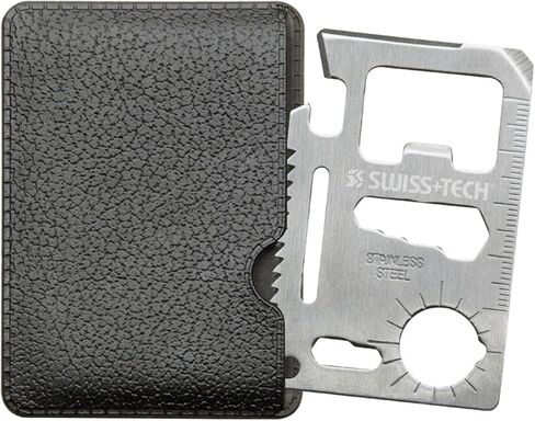 SWISS+TECH ST33309 15-in-1 Credit Card Survival Multi-Tool for Wallet, Keychain, Pocket (Single Pack) in Kuwait