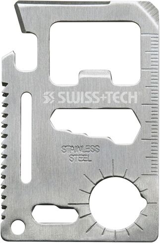 SWISS+TECH ST33309 15-in-1 Credit Card Survival Multi-Tool for Wallet, Keychain, Pocket (Single Pack) in Kuwait