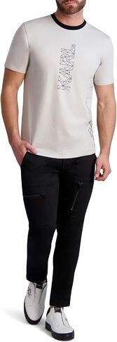 Karl Lagerfeld Paris Men's Graphic Logo Print Crew Neck in Saudi Arabia