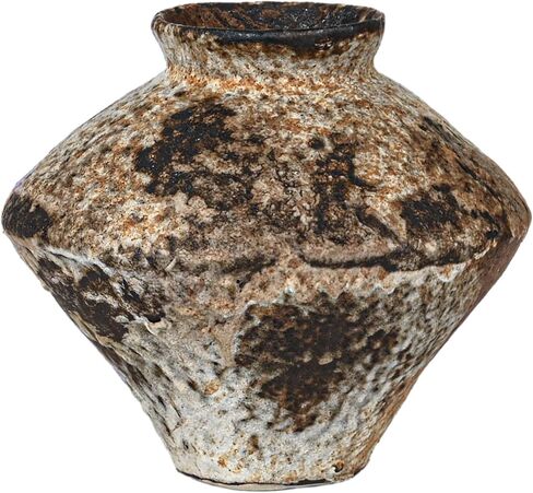 Ceramic Rustic Vase, Farmhouse Vase, Pottery Vase, Vintage Flower vase, Terra Cotta Vase for Home Decor, Living Room, Dining Room, Bedroom, Kitchen, Bathroom, Hallway (Short) in Saudi Arabia