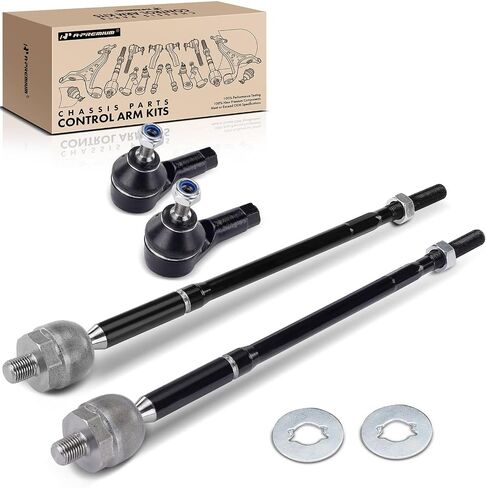 A-Premium Set of 4, Front Inner and Outer Tie Rod End Kit, Compatible with Mitsubishi Mirage 2014-2015/2017-2023, Mirage G4 2017-2023 in Saudi Arabia