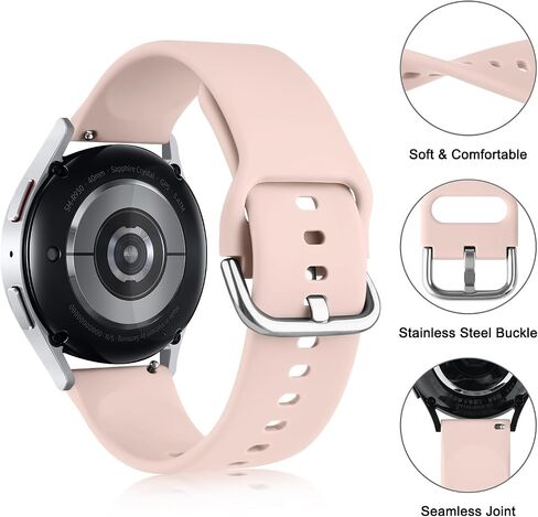أساور Meliya متوافقة مع Garmin Vivoactive 5/Vivoactive 3/Venu 2 Plus/Venu Sq/Venu Watch Bands للنساء والرجال، حزام بديل رياضي من السيليكون الناعم لـ Garmin Vivomove Sport، Forerunner 645/245 in Kuwait