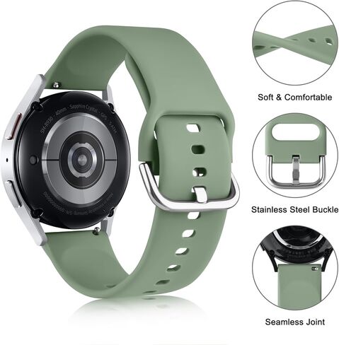 Meliya Bands Compatible with Garmin Vivoactive 5/Vivoactive 3/Venu 2 Plus/Venu Sq/Venu Watch Bands Women Men, Soft Silicone Sport Replacement Strap for Garmin Vivomove Sport, Forerunner 645/245 in Kuwait