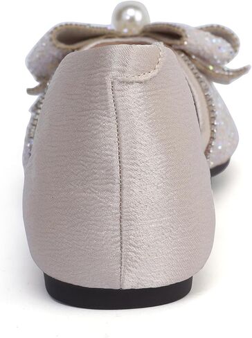 Women's Pointed Rhinestone Flat Shoes Glitter Flowers Wedding Comfortable Dress Shoes in Saudi Arabia