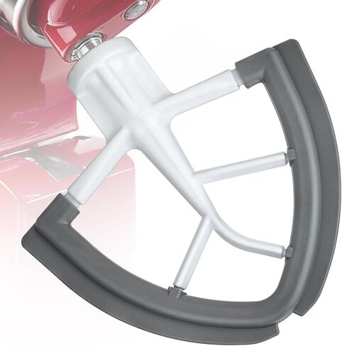 إمالة الرأس المرن حافة الخافق ل كيتشن إيد 4.5-5 كوارت وعاء حامل خلاط ملحق شقة الخافق مجداف خلاط ملحق مع مكشطة حواف السيليكون in Kuwait