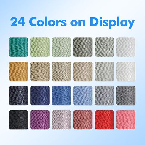 Sewing Thread-24 Spools of Polyester Thread for Hand & Machine Sewing, Emergency and Travel, DIY and Home, Sewing Thread Kit for Beginners, 24 Colors 328 Yards per Polyester Thread Spools in Saudi Arabia