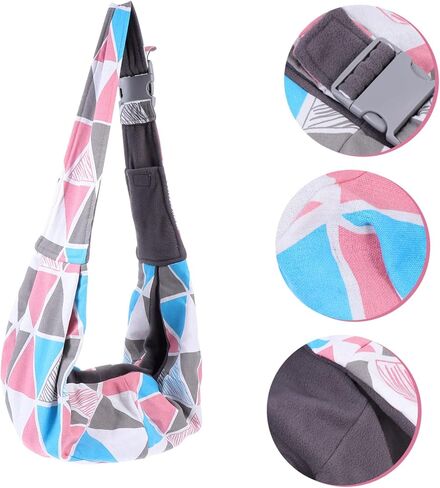 Ipetboom Small Pet Backpack Sling Carrier - Pet Carrier Pouch Leopard Gecko Carrier - Hands Free Reversible Pet Papoose Bag - Dog Backpack Lizard Travel Purse Backpack Reptile Pet Carrying Pouch in Saudi Arabia