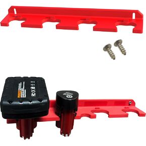 Battery Rack Compatible DeWalt 20V Battery Holder, Mount 3 Slot Bulk Battery Garage Tool, Dewallt 20v Tools, Wall Display Hook Holder (1, Black) in Kuwait