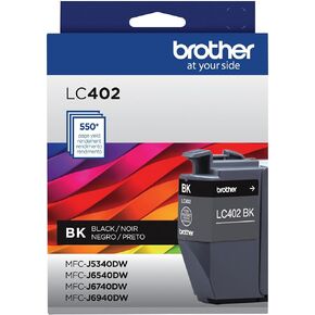 Brother Genuine LC402BK Standard Yield Black Ink Cartridge