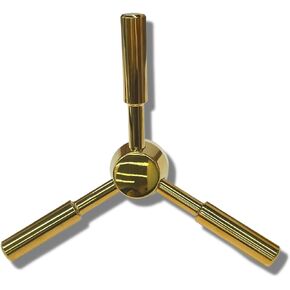 WAH LIN PARTS 3 Spoke Heavy-Duty Black Handle - Gun Safe & Vault Door Handle Replacement