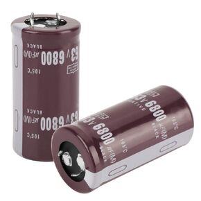 2pcs 63V 6800uF Electrolytic Capacitor Set Electronic Component Kit 25 × 50mm 105