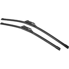 X AUTOHAUX 2pcs 26"+22" Silicone Front Windshield Wiper Blade for Ford Explorer 2011-2023 Windscreen Wiper OE Replacement Set All-Seasons Pinch-Tab
