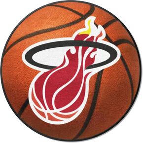 FANMATS 35319 NBA Retro Miami Heat Basketball Rug - 27in. Diameter