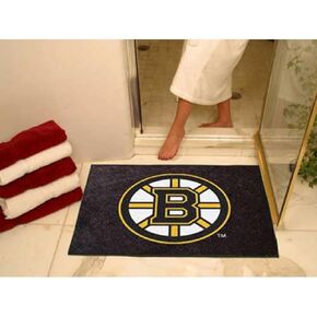 سجادة FANMATS 10492 Boston Bruins All-Star - 34 بوصة × 42.5 بوصة سجادة منطقة المعجبين الرياضية، سجادة ديكور المنزل وسجادة خلفية