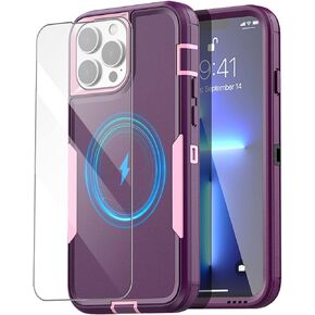 AICase Rugged Case for iPhone 13 Pro Max/12 Pro Max,Heavy Duty 3-Layer Pocket-Friendly Durable Military Grade Protection Shockproof/Drop Proof Protective Cover for iPhone 13 pro max/12 pro max 6.7"_1