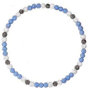 MJartoria Baseball Necklace for Men Teens Unisex Glitter Rhinestone Clay Beaded Necklace Jewelry Gifts for Baseball Player Lovers, 20 Inch