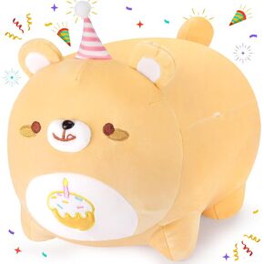 Auspicious beginning Bear Plush Stuffed Animal-20'' Pink Bear Plush Pillow Pink Heart Bear Plushie Cute Bear Anime Plush Stuffed Animals, Panda Plushies, Gifts for Girlfriend Birthday Gifts for Kid