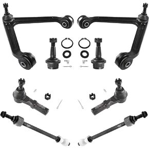 ASTARPRO - 4WD Front Suspension Kit Upper Control Arms + Lower Ball Joints Sway Bars Outer Tie Rods Replacement for 2002-2005 Dodge Ram 1500