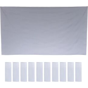 60 Inch Metal Anti Light Projector Screen Supports 4K Projection, Foldable Portable Projection Screen Antiwrinkle Double Sided Projector Curtain for Home Theaters Conference Presentations