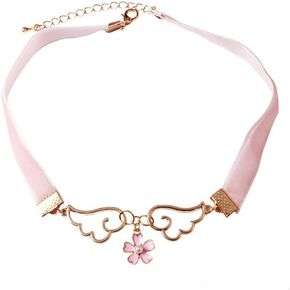 Cardcaptor Sakura Star Wings Girls Pink Choker (Sakura)