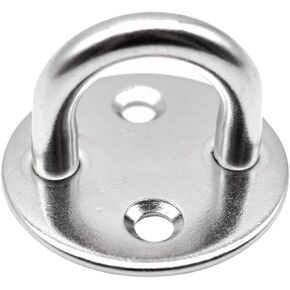MARINE CITY 316 Grade Heavy Duty Stainless Steel Thick Ring Round Sail Shade Pad Eye Plate Boat Rigging for Marines – Boats – Ships – Yachts (Pack of 1)