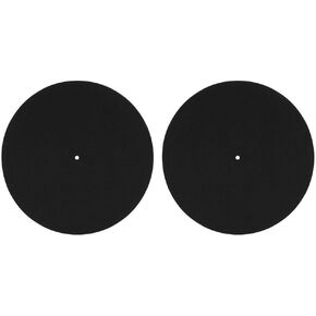 2 pcs 12 inch Turntable Platter Mat Record Players Turntable Home Disc Protective Non-Slip Mat Replacement Accessories